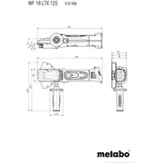Metabowerke - Winkelschleifer (Akku) Akku-Winkelschleifer WF 18 LTX 125 Quick Flachkopf