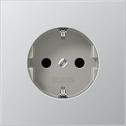 Jung - Abdeckung/Bedienelement für Installationsschalterprogramme Zentralplatte AL 2520 PL f. SCHUKO-Steckdose