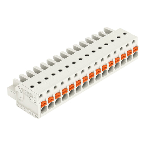 WAGO - Kabelsteckverbinder für Leiterplattensteckverbinder 1-Leiter-Federleiste 2721-115/026-000 Push-inCAGECLAMP,lgr − 25 Stück