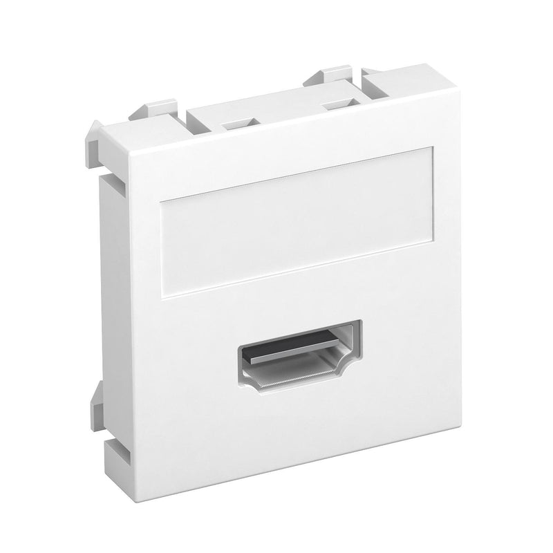 OBO Bettermann - Einsatz/Abdeckung für Kommunikationstechnik Multimediaträger HDMI MTG-HD S RW1 45x45mm rws