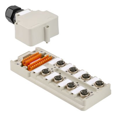 Weidmüller - Passiver Sensor-/Aktor-Verteiler (ohne Leitung) Sensor-/Aktor-Verteiler SAI-8-M-4P M12 DIP Komplett-Modul