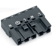 WAGO - Steckverbinder für steckbare Gebäudeinstallation Stecker 5-polig 770-1175 Kod. L,dunkelgrau − 50 Stück