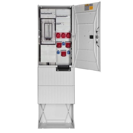 GSAB Elektrotechnik - Zähler-Komplettschrank Festplatzsäule 03.1P11FP3323163S mit 6xCEE, 6xSchutz