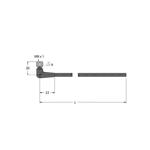 Turck - Konfektioniertes Sensor-Aktor-Kabel Anschlussleitung PKWH4M-15/TFE PVC
