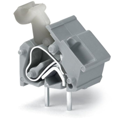 WAGO - Leiterplattenklemme Anreihbare Leiterplattenk. 256-864 Drücker,2,5mm²,bl − 100 Stück