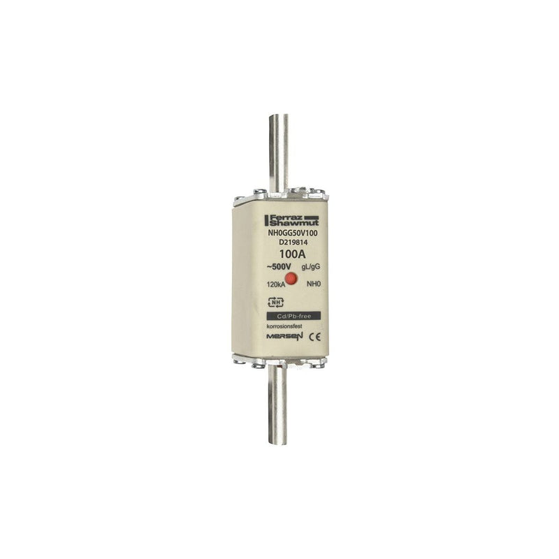 Mersen - Messersicherung NH-Sicherungseinsatz SF NH0GG50V100 Gr.0 gG 100A/500V KM