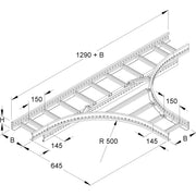 Niedax - T-Stück für Kabelleiter T-Stück KLT 60.315 F