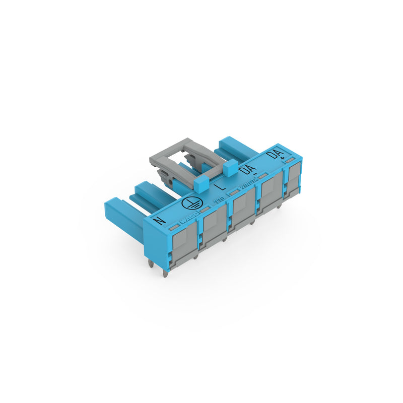 WAGO - Leiterplattensteckverbinder Buchse für Leiterplatten 770-3105/011-000 abgew.,5-polig,blau − 50 Stück