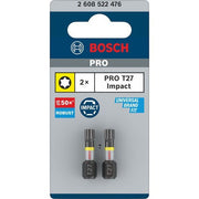 Bosch - Bit PRO Impact Bit, T27 2608522476 25 mm, 2-tlg