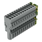 WAGO - Ein- und mehrpolige Klemmenleiste 1-Leiter-Federleiste 769-113/000-036 4mm²,gn-ge/gr − 10 Stück