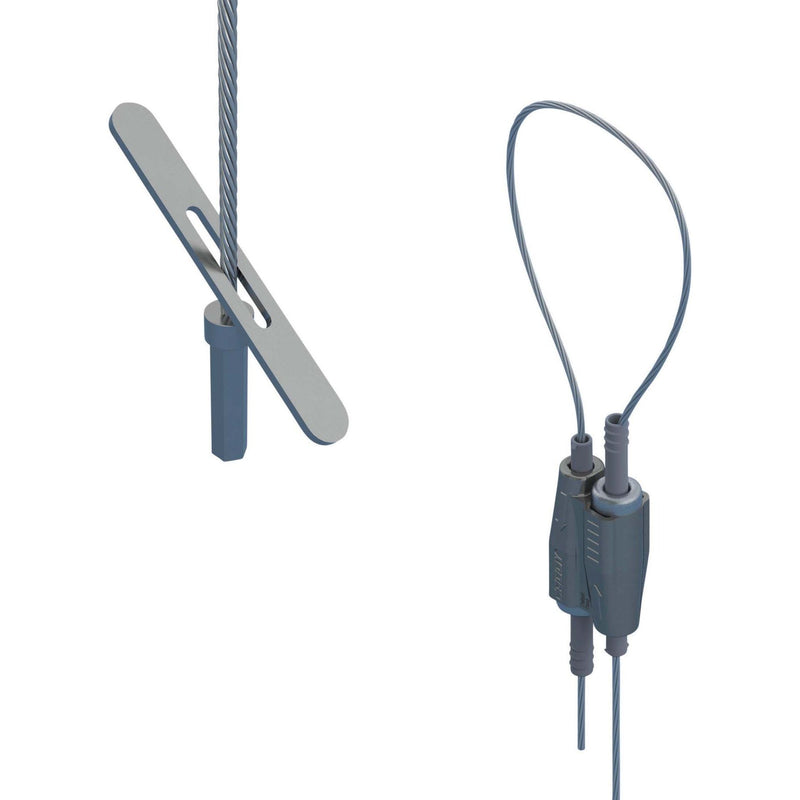Erico - Drahtseilabhängung Stahlseilsystem SLK15L3T D1,5mm, L3m − 20 Stück