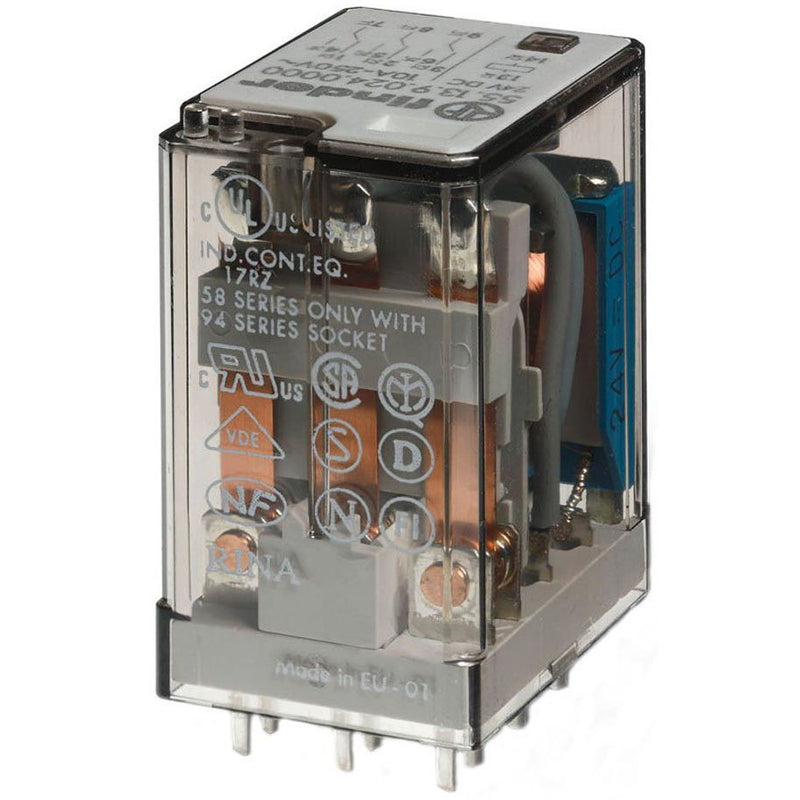 Finder - Schaltrelais Printrelais 55.13.9.024.0000 Miniatur-Industrie − 10 Stück