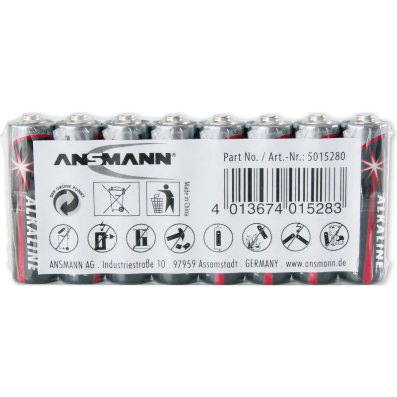 Ansmann - Batterie Micro 8xAA 5015280 shrink (VE8) im Schrumnpfschlauch − 10 Packung