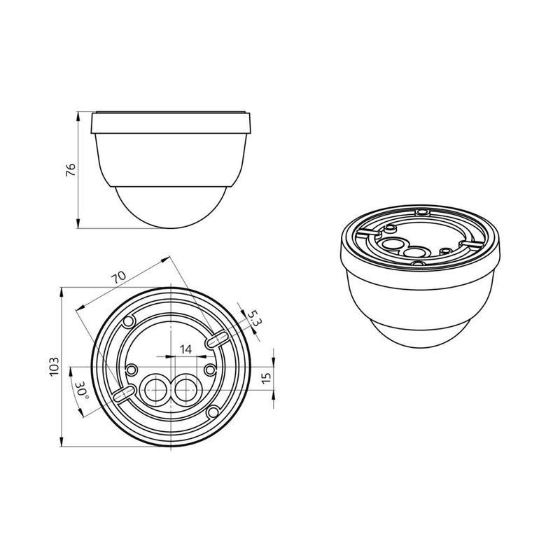 BEG Brück Electronic - Bewegungsmelder/Präsenzmelder komplett Präsenzmelder PD4-M-2C-AP