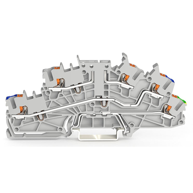 WAGO - Installations-Etagenklemme Installationsetagenklemme 2203-6661 2,5 mm² mit Drücker − 50 Stück