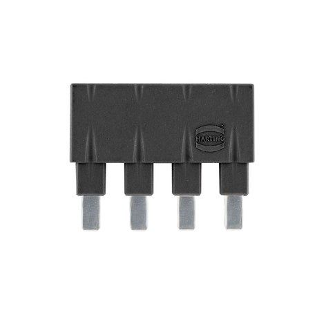 Harting - Zubehör/Ersatzteile für Industriesteckverbinder Steckbrücke, 1x 4, längs, 09330009854 Polyamid (PA) RAL