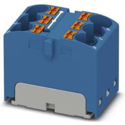 Phoenix Contact - Durchgangs-Reihenklemme Verteilerblock PTFIX 6X4-G BU 6p, blau − 10 Stück