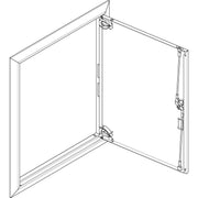 ABN - Tür/Bedientableau (Schaltschrank) Blendrahmen mit Volltüre GBRU25T f.Flachvert.,2x5reih
