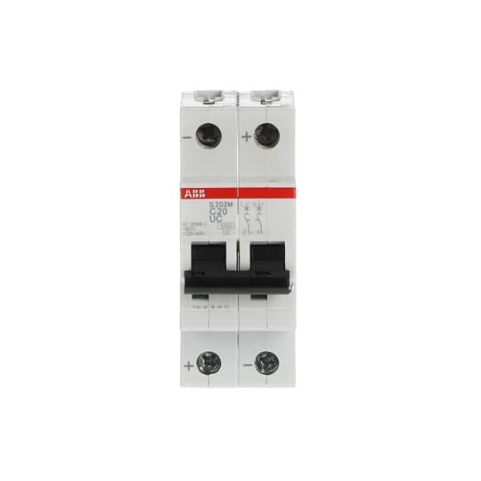 ABB Stotz S&J - Leitungsschutzschalter Sicherungsautomat S202M-C20UC 10 kA, 20 A, 2P
