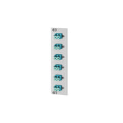 Metz Connect - Patchpanel LWL OpDAT REGpro Frontplatte 15024A7706-E 6xLC-D OM3