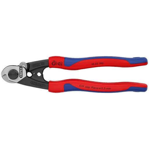 Knipex - Kabelschere Drahtseilschere 95 62 190 SB 190mm
