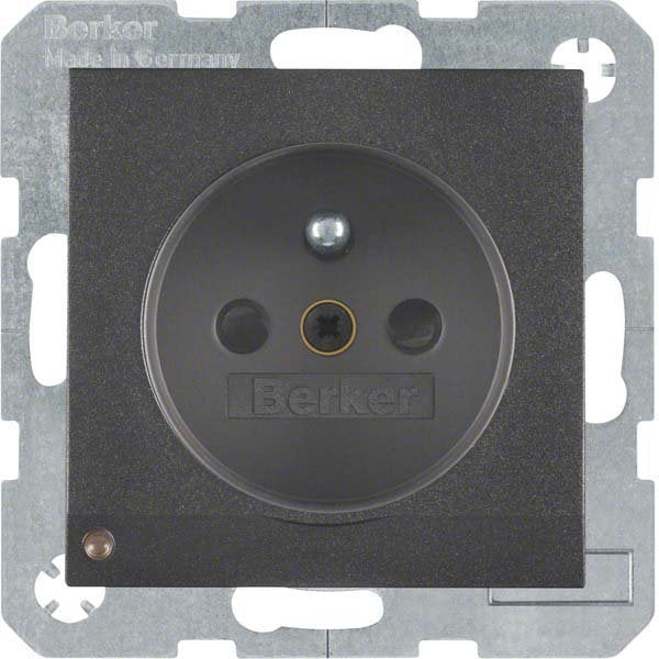 Berker - Steckdose anth/sa 6765101606 m.Schutzkontaktstift