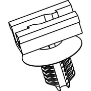 HellermannTyton - Befestigungsschelle für Kabel/Rohre Kabelhalter 155-03800(500) schwarz − 500 Stück