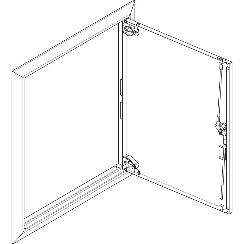 ABN - Tür/Bedientableau (Schaltschrank) Blendrahmen mit Volltüre GBRU25T f.Flachvert.,2x5reih