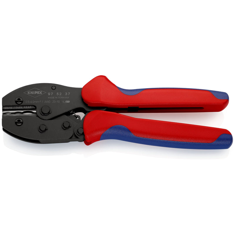 Knipex - Presswerkzeug Kabelschuhe/Verbinder, Aderendhülsen, Schirmanschluss PreciForce Crimpzange 97 52 37 PreciForce, 220mm
