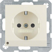 Berker - Steckdose SCHUKO-Steckdose ws/gl 41098982 LED-Orientierungsl