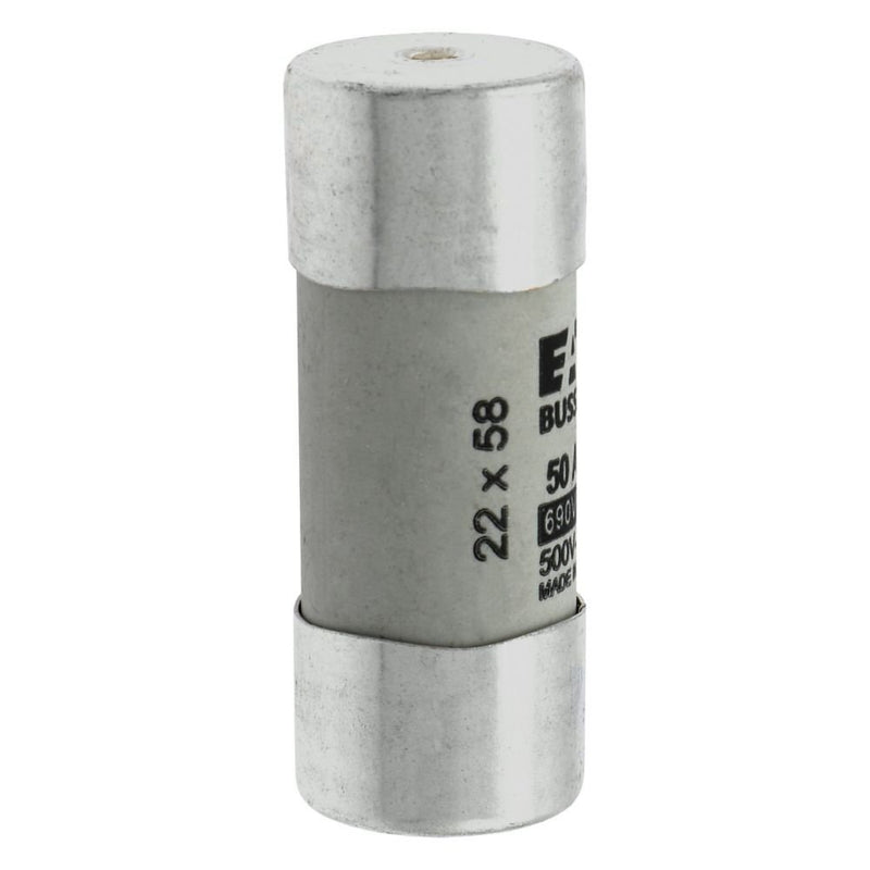 Eaton - Zylindrische Sicherung Sicherungseinsatz Nieders. CYL GG 22,#C22G50S 50A AC 690V 80kA − 10 Stück