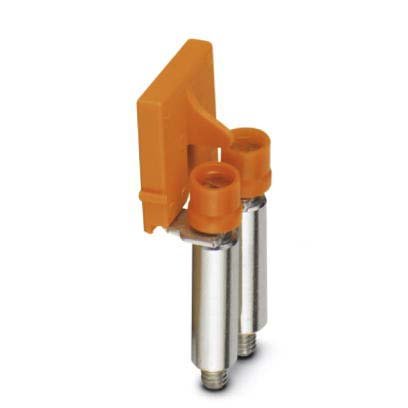 Phoenix Contact - Querverbinder/Brücker für Reihenklemme Schaltbrücke SB 6-T 2-8 2-polig, orange − 10 Stück