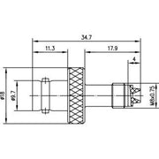 Telegärtner - Koax-Kupplung Adapter BNC-FME (F-F) 100023651 − 5 Stück