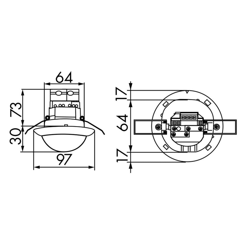 BEG Brück Electronic - Bewegungsmelder/Präsenzmelder komplett Präsenzmelder PD4-M-2C-DE