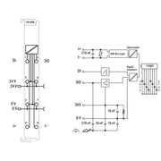 WAGO - Feldbus, Dez. Peripherie - Kommunikations-Modul SMI-Master 753-1630 AC 230 V,lichtgrau