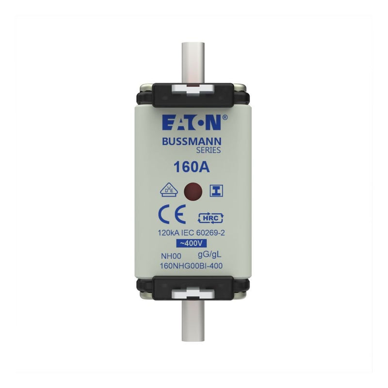Eaton - Messersicherung Sicherungseinsatz Nieders. 160NHG00BI-400 160A AC 400V 120kA − 3 Stück
