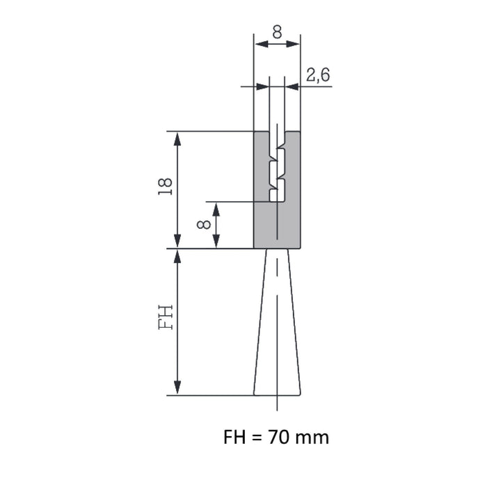 EFB-Elektronik - Kabelführung für Gehäuse/Schränke Bürstenleiste 450x90mm 691662.1 f. Standschränke  − 1 Stück
