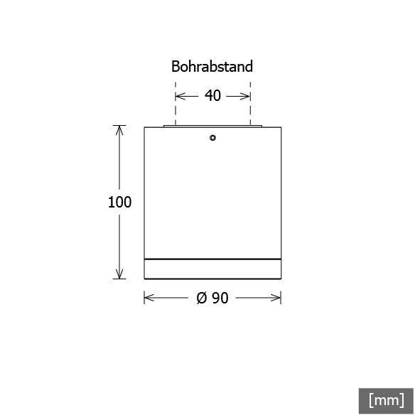 LTS Licht&Leuchten - Downlight/Strahler/Flutlicht LED-Anbaudownlight BTNM 101.40.55 WS 4000K ws