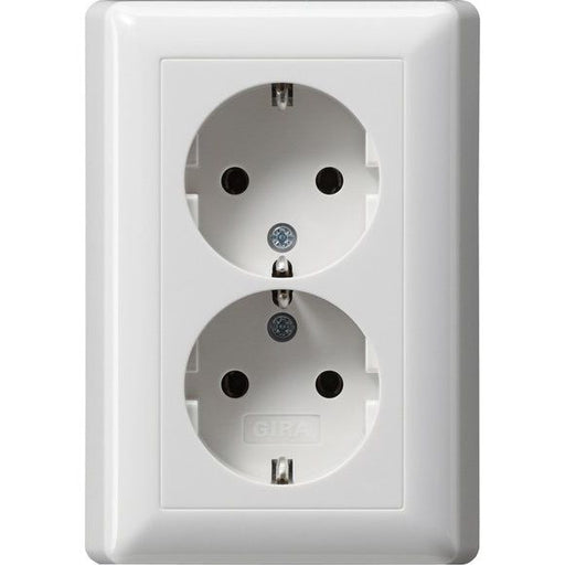 Gira - Steckdose Schuko-Doppelst.ds. rws-gl 078003