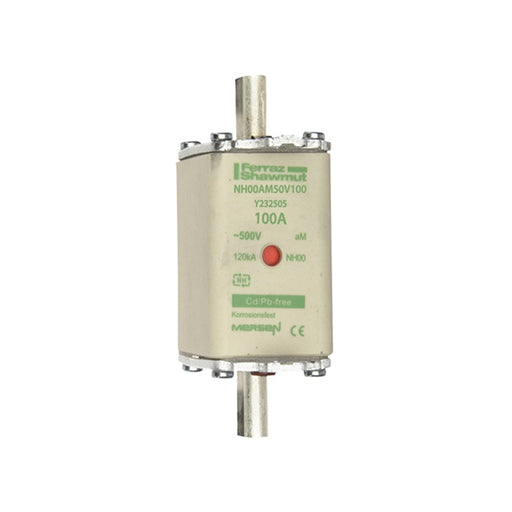 Mersen - Messersicherung NH-Sicherungseinsatz SF NH00AM50V100 Gr.00 aM 100A/500VKM − 3 Stück