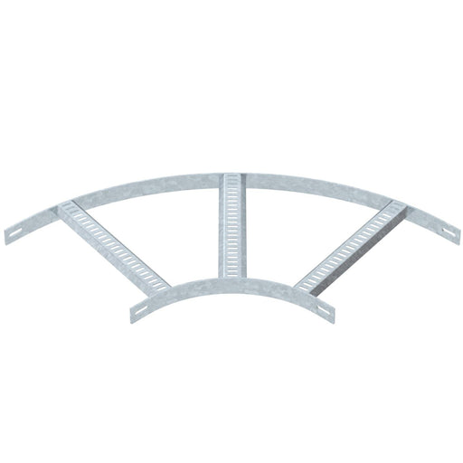 OBO Bettermann - Bogen für Kabelleiter Bogen 90° SLB 90 62 400 FT mit Trapez-Sprosse
