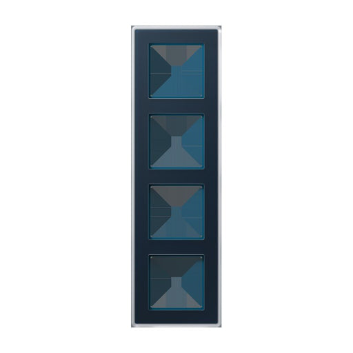 Jung - Abdeckrahmen Glasrahmen 4fach AV 584 GLM NB nachtblau