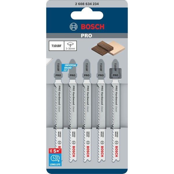Bosch - Stichsägeblatt PRO Hardwood clean T101BF 2608634234 Stichsägeblatt 100