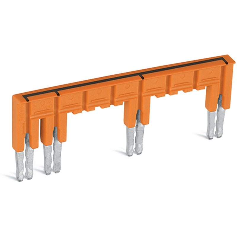 WAGO - Querverbinder/Brücker für Reihenklemme Brücker isoliert orange 282-438/300-000 isoliert,orange − 10 Stück