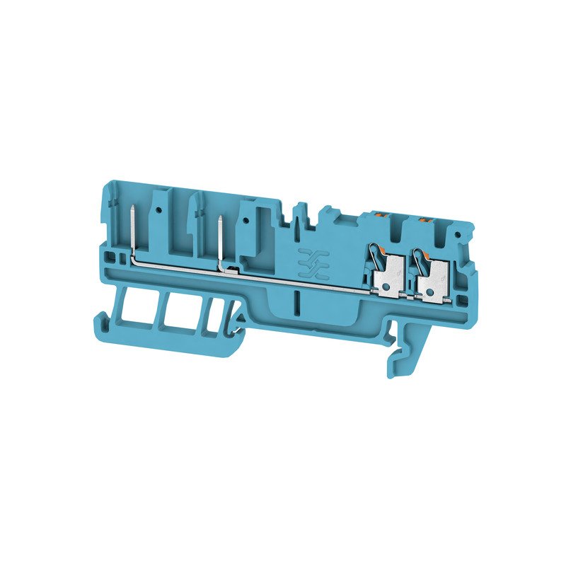 Weidmüller - Durchgangs-Reihenklemme Klemme APGTB 1.5 FT 4C/2 BL PUSH IN, 1.5 mm² − 50 Stück