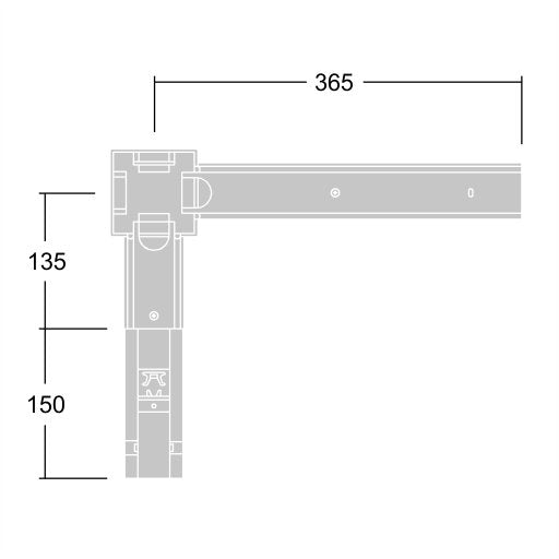 Thorn - Mechanisches Zubehör/Ersatzteile für Leuchten Anschluss CONTUS T-VL3 BK schwarz