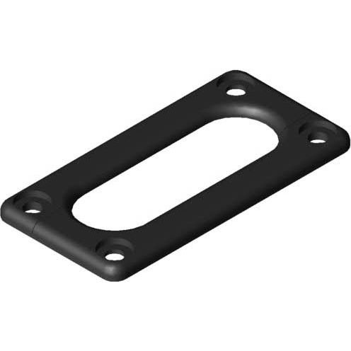 Item - Endstück für Leitungsführungskanal Kanal-Abdeckkappe 0.0.672.01 80x40, sw
