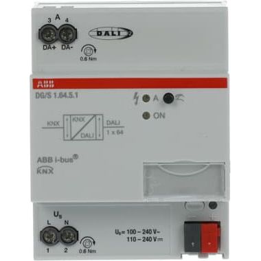 ABB Stotz S&J - Bussystem-Systemschnittstelle/Medien-Gateway DALI-Gateway DG/S1.64.5.1 Premium, 1fach, REG