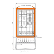 Walther Werke - Baustromverteiler Gruppenverteilerschrank WGV0082 277kVA, 6 NH-Abgänge