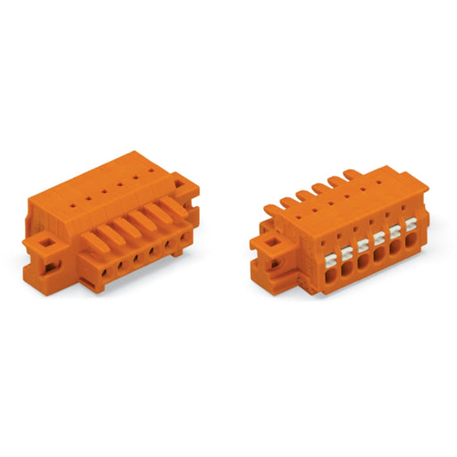 WAGO - Kabelsteckverbinder für Leiterplattensteckverbinder 1-Leiter-Federleiste 2734-205/031-000 Push-inCAGECLAMP,or − 50 Stück